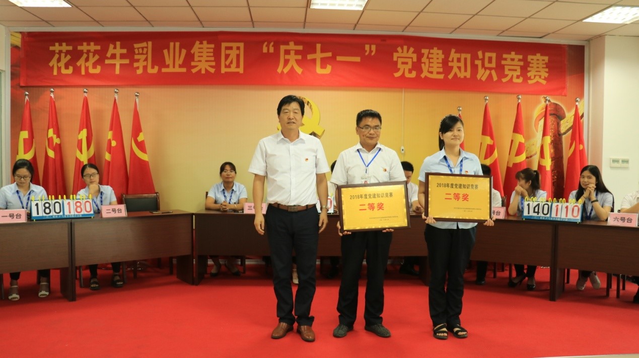 知識競賽爭先鋒 比學(xué)趕超展風(fēng)采 —— 花花牛乳業(yè)集團黨委舉辦慶 “七一”黨建知識競賽 知識競賽爭先鋒 比學(xué)趕超展風(fēng)采 —— 花花牛乳業(yè)集團黨委舉辦慶 “七一”黨建知識競賽