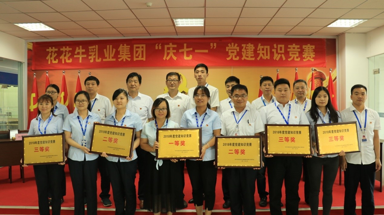 知識競賽爭先鋒 比學(xué)趕超展風(fēng)采 —— 花花牛乳業(yè)集團黨委舉辦慶 “七一”黨建知識競賽 知識競賽爭先鋒 比學(xué)趕超展風(fēng)采 —— 花花牛乳業(yè)集團黨委舉辦慶 “七一”黨建知識競賽