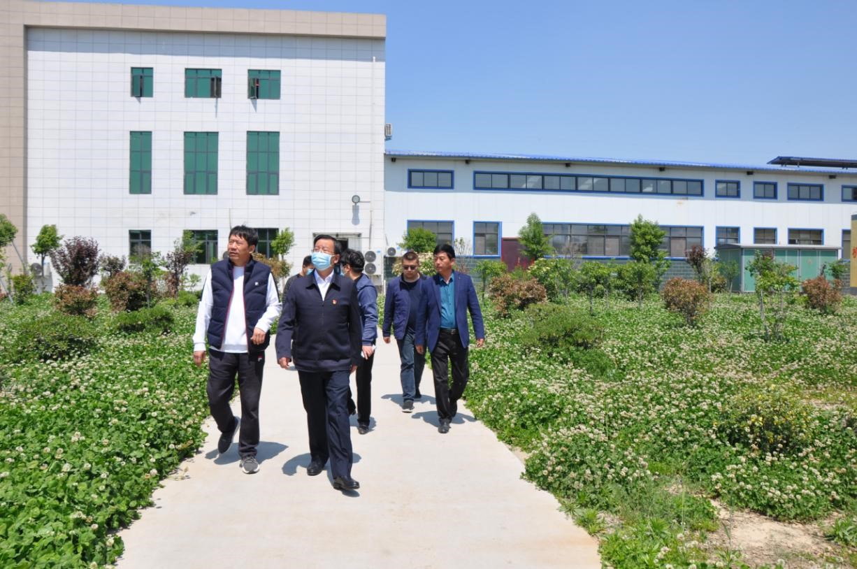 商丘市委常委、宣傳部部長王全周一行蒞臨睢縣瑞亞牧業有限公司調研